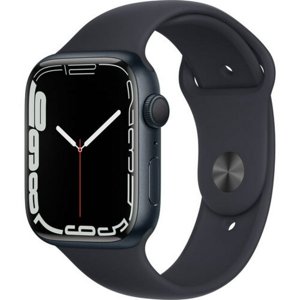 Rénovés Apple montre Series 7 Aluminium 41 mm (GPS Seulement, pas de cellules) Midnight Noir (classe A)