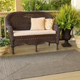 thumbnail image 1 of Homespice Decor 304681 5 x 8 ft. Smoke Ultra Durable Oval Braided Rug - Grey, 1 of 1