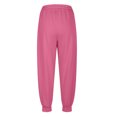 thumbnail image 3 of AherBiu Sweatpants Women High Waisted Fleece Solid Color Joggers with Pockets Fall Winter Loose Workout Running Gym Pants, 3 of 5