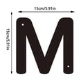 thumbnail image 2 of 3D Iron Art Letter House Number Sign with Screws Decorative Metal Alphabet Letters for Home Address Numbers,Garden Decor,Shop Sign, que Industrial Style,26 English Letters for DIY Wall Display, 2 of 5