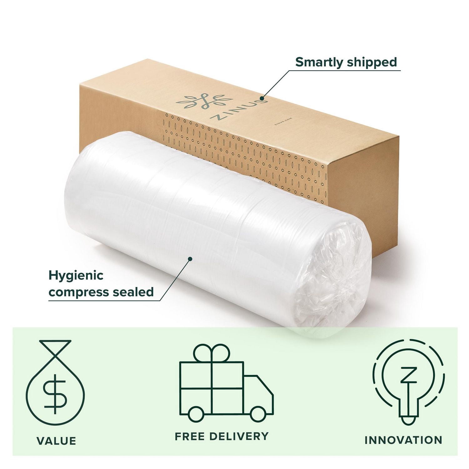 Matelas en mousse mémoire de forme Zinus Spa Sensations 6 po