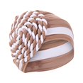 thumbnail image 2 of KIHOUT Beanies Hats Women India Hat Patchwork Braid Muslim Ruffle Chemo Hat Beanie Wrap Cap, 2 of 5
