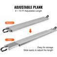 thumbnail image 2 of KFFKFF Aluminum Extendable Work Platform, 9-15ft Support up to 500lbs, 12.5in Wide, Non-Slip Surface, Scaffold Board for Ladder Accessory, 2 of 9