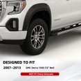 thumbnail image 2 of 2007-2013 GMC Sierra 1500 | 5’8” Bed | Pocket Bolt-Riveted Rugged Style Fender Flares | Paintable Smooth Matte Black Wheel Flare Cover | Front and Rear Wheel Protector | 4 PCS, 2 of 13