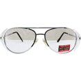 thumbnail image 2 of Global Vision Aviator-Z87 Silver Safety Glasses with Side Shields (Smoke), 2 of 4