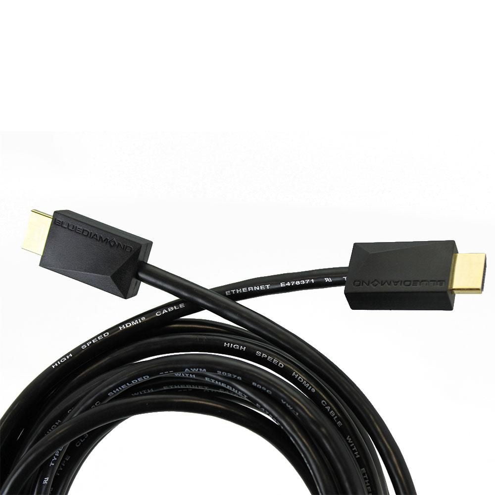 BlueDiamond Plenum Câble HDMI avec Ethernet, évalué CL3, calibre 30 AWG, pour installation dans le mur ou au plafond CSA FT6, 150pi