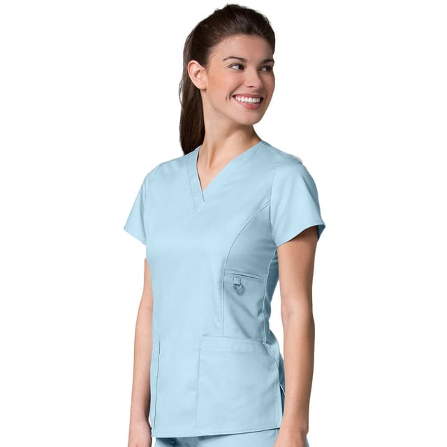 EON Haut de Sarrau Uni à Col en V COOLMAX® pour Femmes