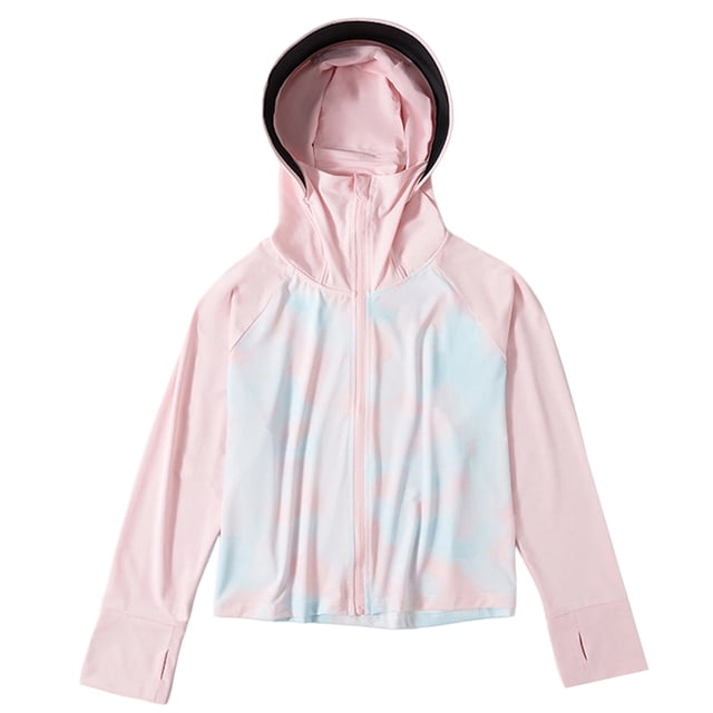 Sunnyoo Girls Hooded Lightweight Sun Protection Jacket Upf 50+ Breathable Sun Shirt