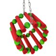 thumbnail image 4 of Bangcool Parrot Cage Toy Hanging Colorful Bird Perch Swing Parrot Chew Toy for Christmas, 4 of 10