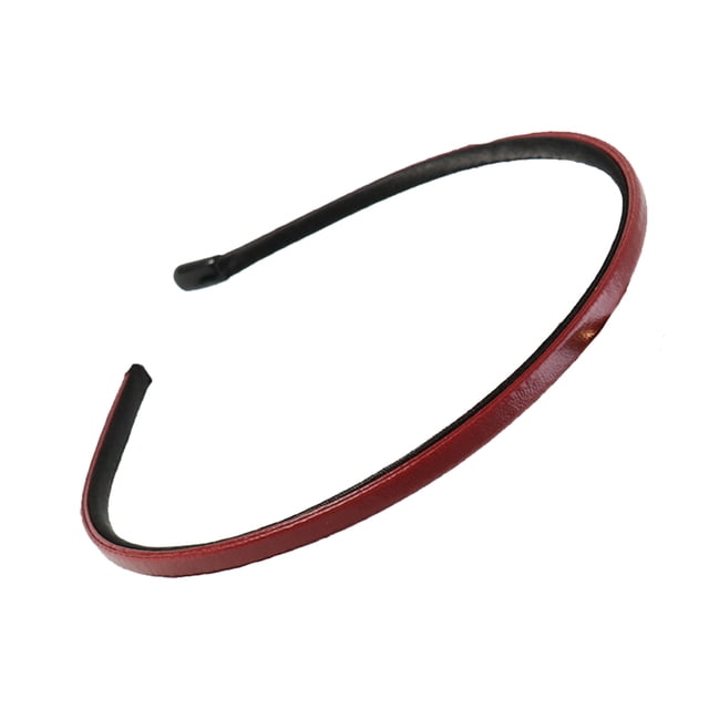 serony Bandeau pour le Visage Lavage Bandeau Faux Cuir Style Simple Multicolore Fournitures à la Maison Accessoires de Mode Bandeaux pour les Femmes Rouge 1Set