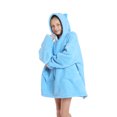 thumbnail image 3 of Faithtur Universal Warm Hooded Sweater Fashion Printing Mink Wool Home Clothes, 3 of 6