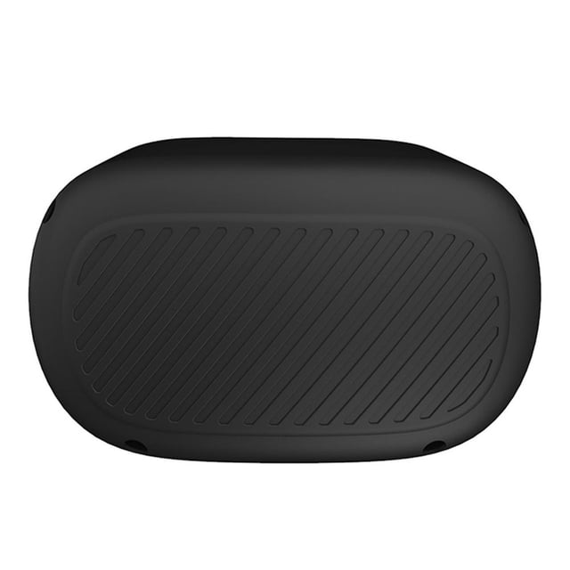 Silicone Protective Cover Shell Case for Oculus Quest 2 VR Headset, shown in black with a textured surface for anti-scratch protection. Designed for Quest 2 VR accessories, made of eco-friendly silicone material, offering durability, comfort, and easy cleaning.