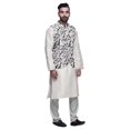thumbnail image 2 of Atasi Ensemble de Pyjama Kurta Churidar Ethnique avec Veste Nehru Imprimée pour Hommes, 2 of 3