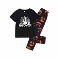 thumbnail image 3 of TIMIFIS Pyjamas d'Halloween Assortis pour la Famille Ensembles Assortis 2 Pcs Pyjamas d'Halloween Phosphorescents Pyjama Tenue de Nuit Combinaison Toile d'Araignée Fantômes Citrouille Squelette Arbre Pyjama Haut et Pantalon Tenue Vêtements de Maison Pyjamas 3-4T, 3 of 6