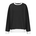 thumbnail image 5 of MeetoTime Women's Crewneck Sweatshirts Fall Long Sleeve Oversized Pullover Sweatshirts with Pockets, 5 of 5
