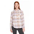 thumbnail image 1 of No Boundaries Women's Oversized Flannel Shirt, 1 of 6