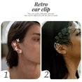 thumbnail image 2 of 2 Paires de Boucles d'Oreilles Elf Manchette Papillon Clip sur Boucles d'Oreilles Sans Perçage Clips Bijoux, 2 of 8