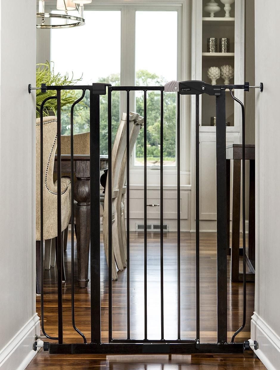 Regalo Extra Tall Baby  Gate Black