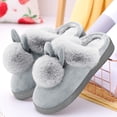 thumbnail image 2 of Kcodviy Pantoufles d'Intérieur d'Hiver pour Femmes pour la Maison et la Plage pour Femmes Chaussures Confort Lapin Pantoufles Girafe Duveteuses pour Femmes Oreilles Chaussures Pantoufles Douces Pantoufles de Maison pour Femmes Pantoufle pour Femmes, 2 of 3