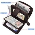 thumbnail image 3 of Credit Card Case Rfid Protection Card Holder Wallet Women Leather With 12 Cards 4 Id Windows & 2 Money Coin Pocket Compartments Wallet Women Small Wallet Women, 3 of 7
