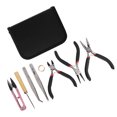 thumbnail image 3 of ANGGREK 8pcs Jewelry Tools DIY Jewelry Making Scissors Cutter Tweezers Beading Tool Kit,DIY Jewelry Making, 3 of 8
