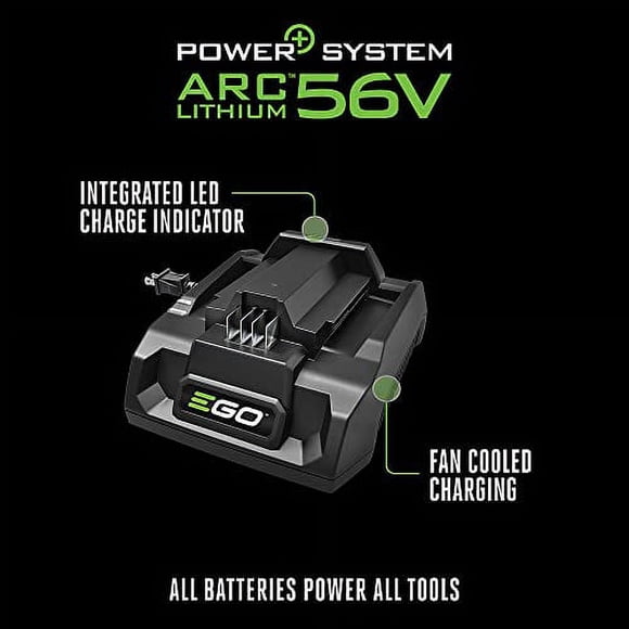 EGO Power+ CH3200 Chargeur au Lithium-ion 56 Volts 320 W, Noir