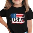 thumbnail image 1 of T-Shirt pour Enfants, Imprimé de la Fête de l'Indépendance à Manches Courtes et Col Rond, Haut Décontracté et Polyvalent pour Garçons et Filles de 3 à 15 Ans, 1 of 6
