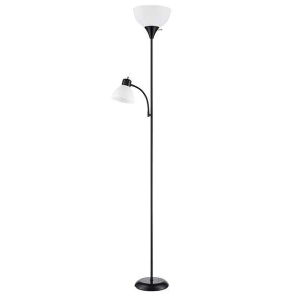 Lampadaire combiné Mainstays noir de 72 pouces avec liseuse – Design moderne