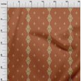 thumbnail image 2 of oneOone Georgette Viscose Fabric Stripe & Swirl Ikat Printed Fabric 1 Yard 42 Inch Wide, 2 of 4