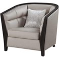 thumbnail image 1 of ACME Chaise Rembourrée en Tissu Zemocryss avec Oreiller en Beige, 1 of 7
