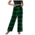thumbnail image 3 of Ketyyh-chn99 Pantalons de Jogging à Enfiler pour Tout-Petits et Garçons, Pantalons Longs à Carreaux Rouges pour Adolescents Garçons et Filles, Pyjamas pour Tenues d'Intérieur Assorties en Famille pour 9-10 Ans, Vert, 3 of 5