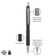 thumbnail image 3 of Stylos à bille uni® Jetstream RT, pointe moyenne (1,0 mm), noir, paquet de 2, 3 of 6