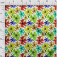 thumbnail image 3 of oneOone Georgette Viscose Light Green Fabric Floral Sewing Material Print Fabric By The Yard 42 Inch Wide, 3 of 4