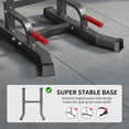 thumbnail image 4 of Soges Power Tower Dip Station Pull Up Bar Workout Multi-Function Adjustable Height Strength Training Equipment for Home Gym, Black, 4 of 10