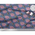 thumbnail image 2 of Soimoi Poly Crepe Fabric Balloon & Hedgehog Kids Print Sewing Fabric Yard 52 Inch Wide, 2 of 3