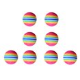 thumbnail image 4 of SHISUYAN 8pcs 38mm Rainbow EVA Ball Practice Indoor Training Aid Training Ball (Colorful), 4 of 8