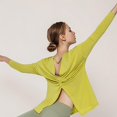 thumbnail image 3 of Long Sleeve Workout Shirts for Women Open Back Yoga Tops Athletic Clothes, 3 of 6