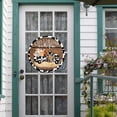 thumbnail image 3 of Farmhouse Cow Decoration Front Door Sign Farmhouse Porch Decoration Christmas Welcome Print Door Decoration Christmas Home Guest Door Decoration 12 Inch, 3 of 8