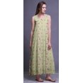 thumbnail image 4 of Bimba Robe de Nuit en Rayonne pour Femmes Maxi Imprimée Tenue de Sommeil Robe de Nuit-G, 4 of 5