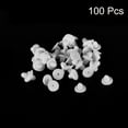 thumbnail image 3 of Earring Backs, 100pack Silicone Earring Backs for Studs, Soft Earring Backs for Fish Hook Earring Hoops (White,8mm), 3 of 6