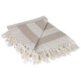thumbnail image 1 of Design Imports CAMZ10174 Cabana Stripe Throw - Stone & Off White, 1 of 9