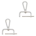 thumbnail image 1 of GUOOL 2 Pcs Crochet Pivotant Attache Détachable pour Sac Matériel Boucle de Sac Blanc, 1 of 9