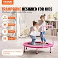 thumbnail image 2 of VEVOR Trampoline de 36 Pouces pour Enfants, Mini Trampoline Pliable pour Tout-Petits, Intérieur Extérieur, 2 of 9