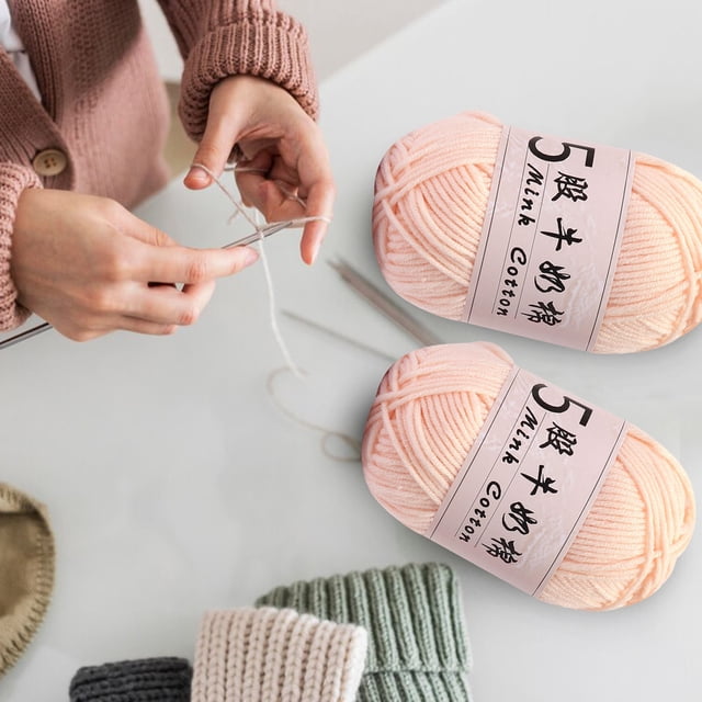 Clearance Tyidzon Wool Yarn for Crocheting Soft Crochet Thread Yarn, Lightweight Wool Yarn for Crochet Hand Knitting Crocheting Crafting
