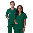 thumbnail image 4 of Sivvan Haut d'Uniforme Unisexe à Col en V à 3 Poches (Offert en 15 Couleurs), 4 of 7