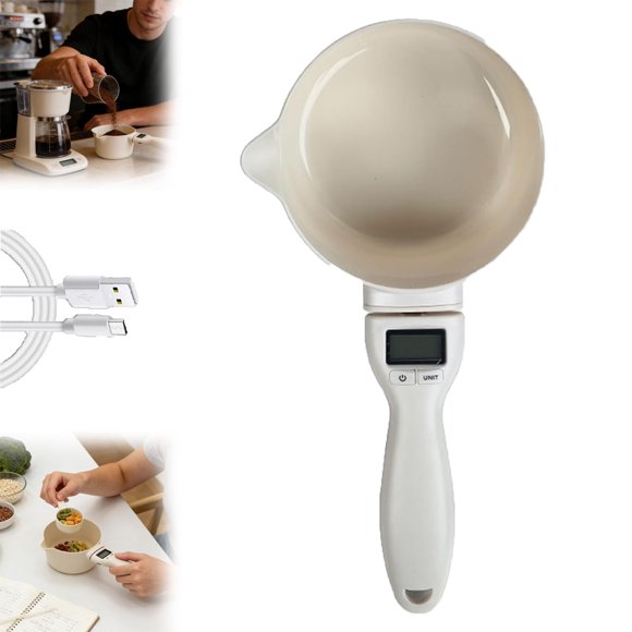 2026 Upgrade Electronic Measuring Spoon With Conversion, Digital Measuring Spoon, Smart Electronic Measuring Cup, Rechargeable, 800g / 0.1g High Precision With Lcd Screen (1pcs)