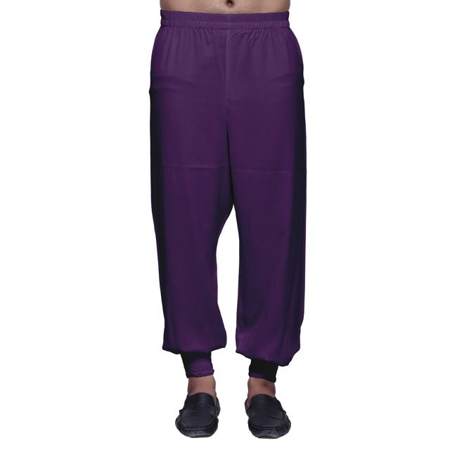 Atasi Mens Elastic Ethnic Wear Bottom Pant Readymade Solid Rayon Harem Pajama