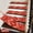 Red#47429, variant on 15 Pack Non-Slip Carpet Stair Treads for Indoor Runner, Polyester with Reusable Adhesive, 20 x 76 cm, Black Gray Red Green