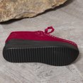 thumbnail image 4 of Chaussures de Course Femme Bout Rond à Lacets à Enfiler Semelle Épaisse Talon Compensé Mocassins Uni, 4 of 8