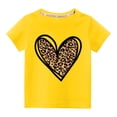 thumbnail image 1 of EGNMCR Chemisiers et Chemises à Manches Courtes à Col Rond Tout-Petits Enfants Garçons Filles Mode Mignon Col Rond Imprimé Haut à Manches Courtes Blouse Fille, 1 of 3